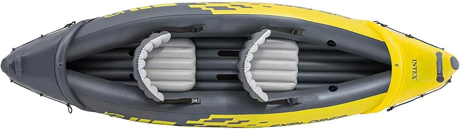 Explorer K2 Inflatable Kayak Set, 2-Person, Yellow, 400 lb Capacity - Explorer K2 - Image 5 Explorer K2 Inflatable Kayak Set, 2-Person, Yellow, 400 lb Capacity - Explorer K2 - Image 5