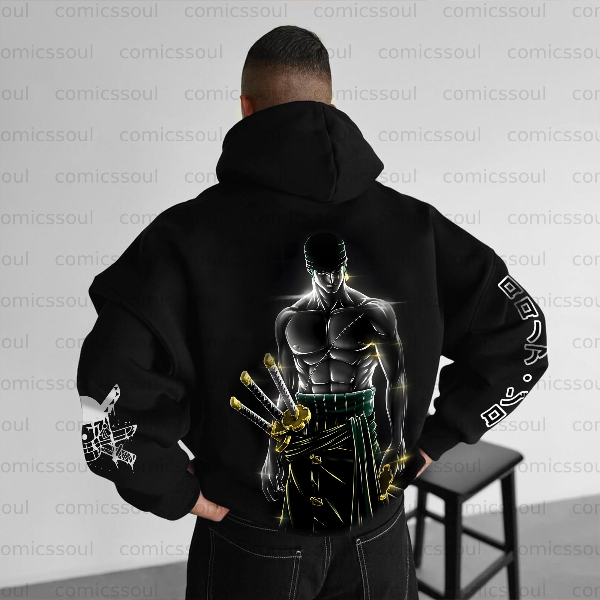 Unisex Anime Graphic Streetwear Vintage Hoodie
