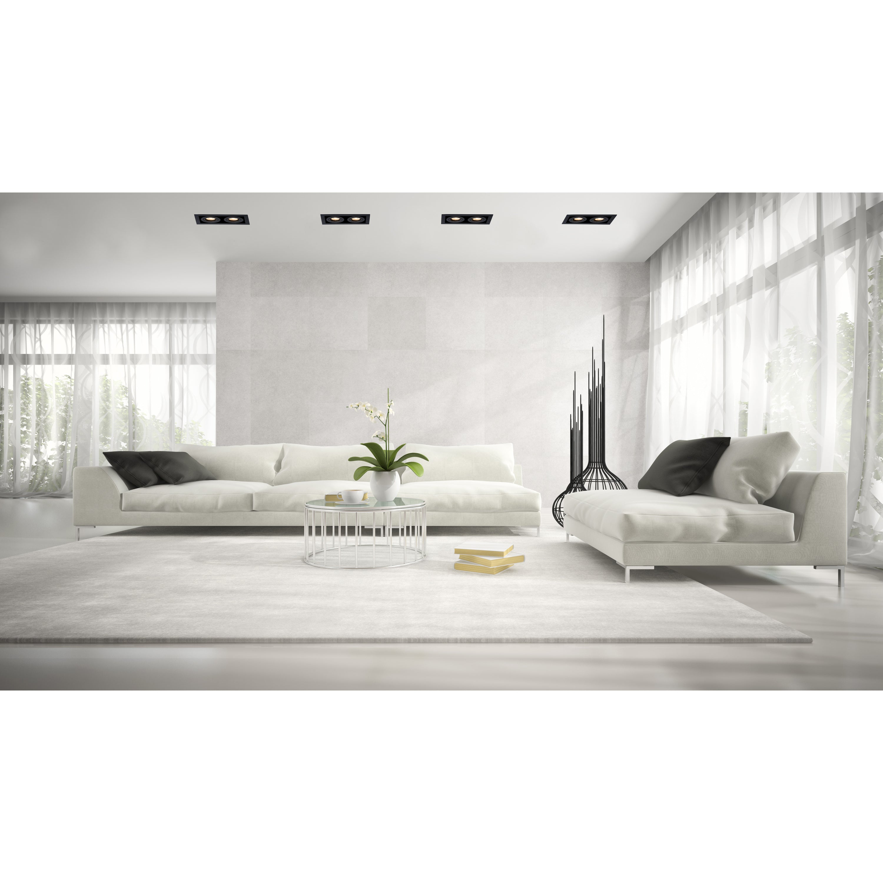 Lucide CHIMNEY - Inbouwspot - 2xGU10 - Zwart