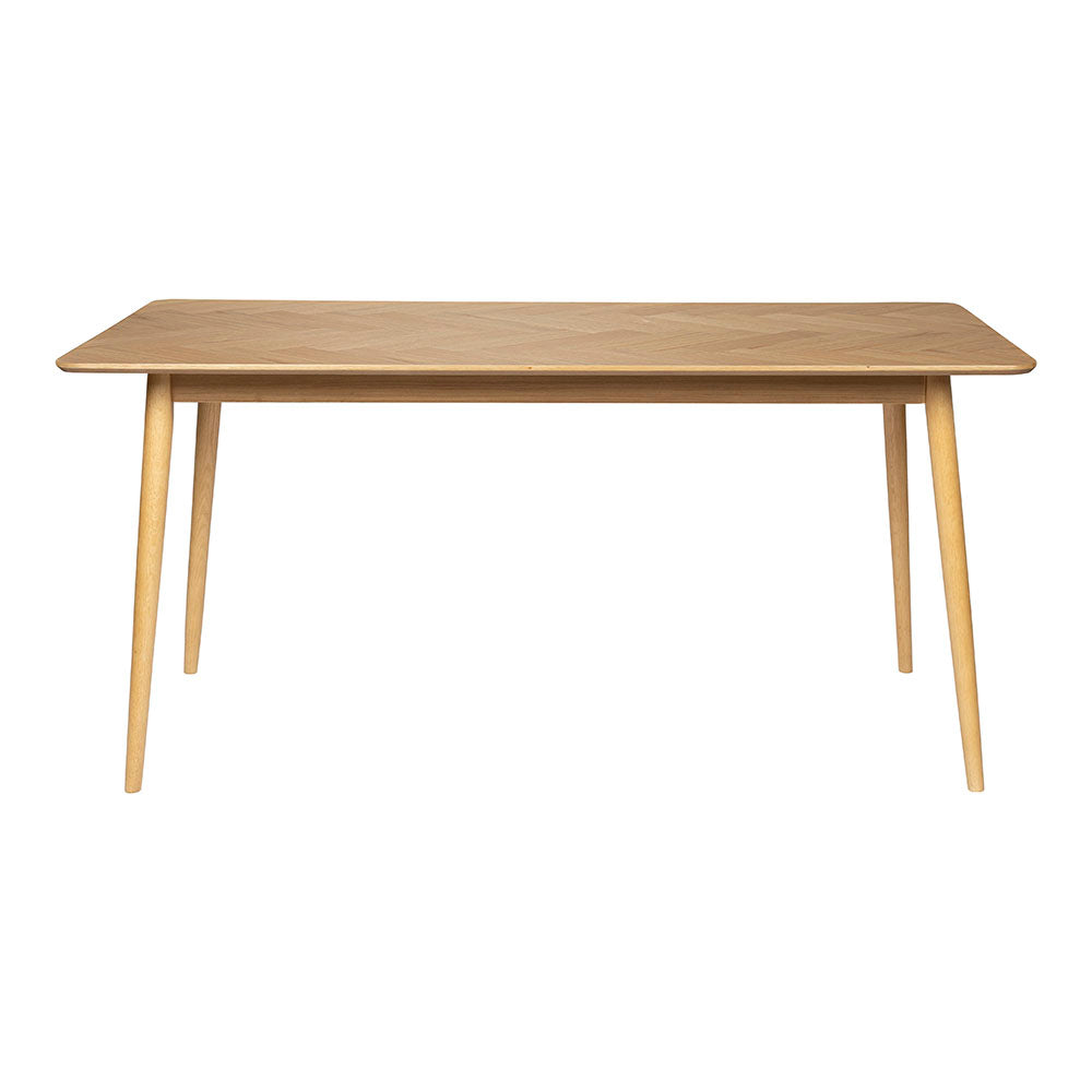 Blokker Fabio Eettafel Visgraat - 160 x 80 cm - Bruin