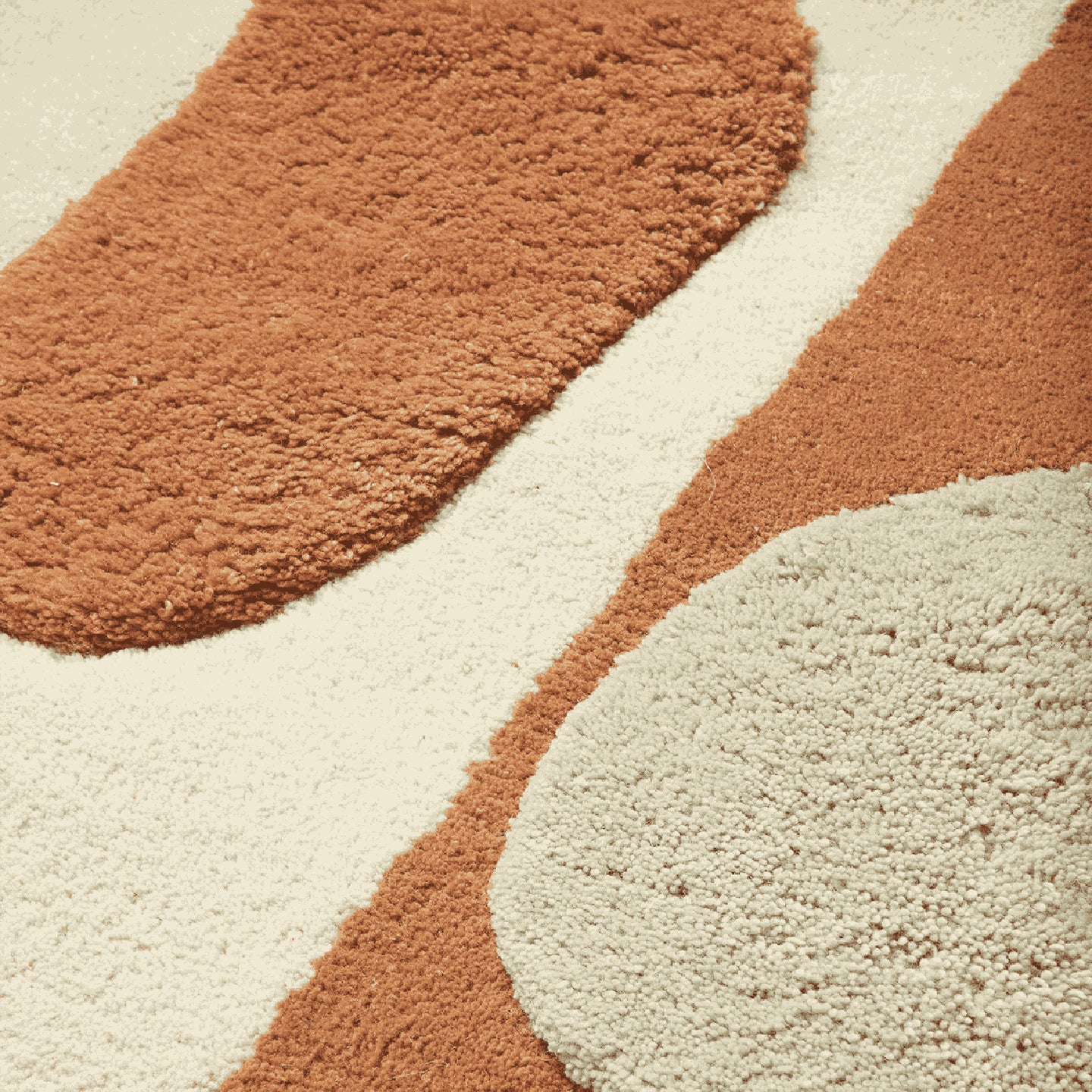 Ferm Living Bloco Vloerkleed 180 x 120 cm - Blush / Off-White