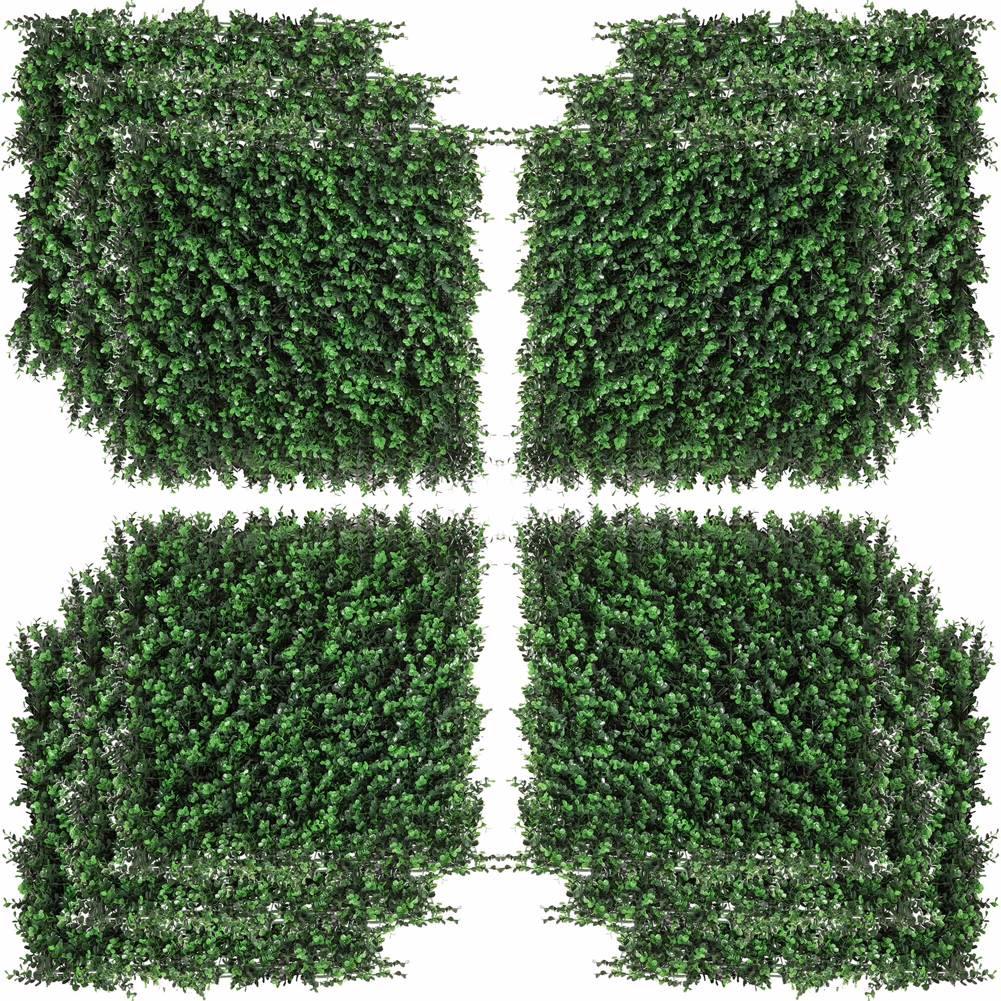 DUOSONG Outsunny Grass Wall Panels, 20" X 20" Artificial Grass Wall Decor, Greenery Backdrop Panels Wall for Outdoor, Indoor, Garden, Fence, Backyard, Fresh Green Green POLYETHYLENE Garden Outdoor(29#Natural)