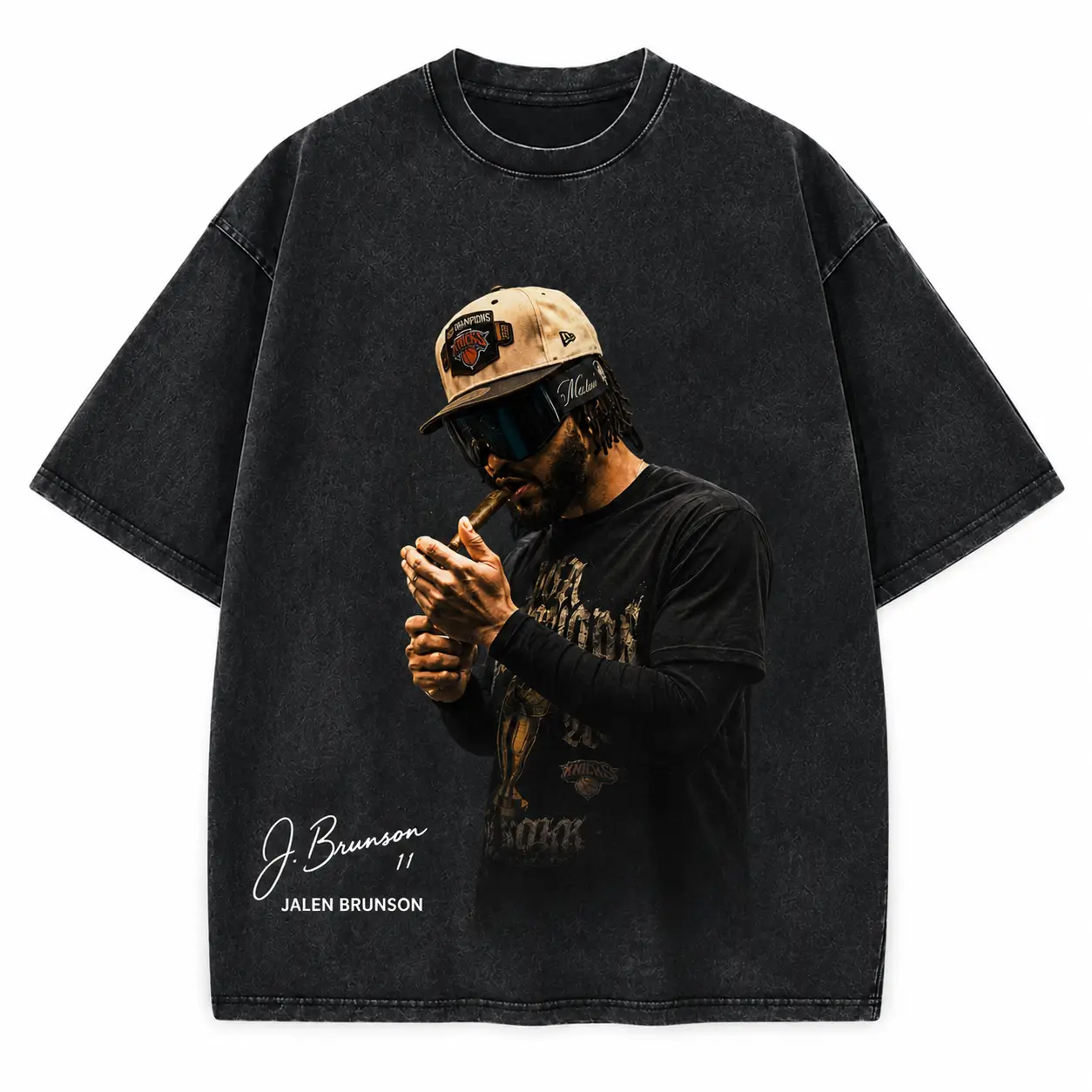 Retro Jalen Hurts Printed Unisex Washed T-Shirt