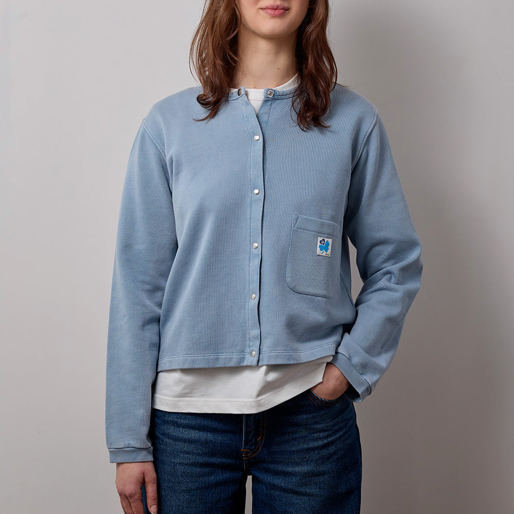 Merci  - Gilet Rose - Bleu Ciel