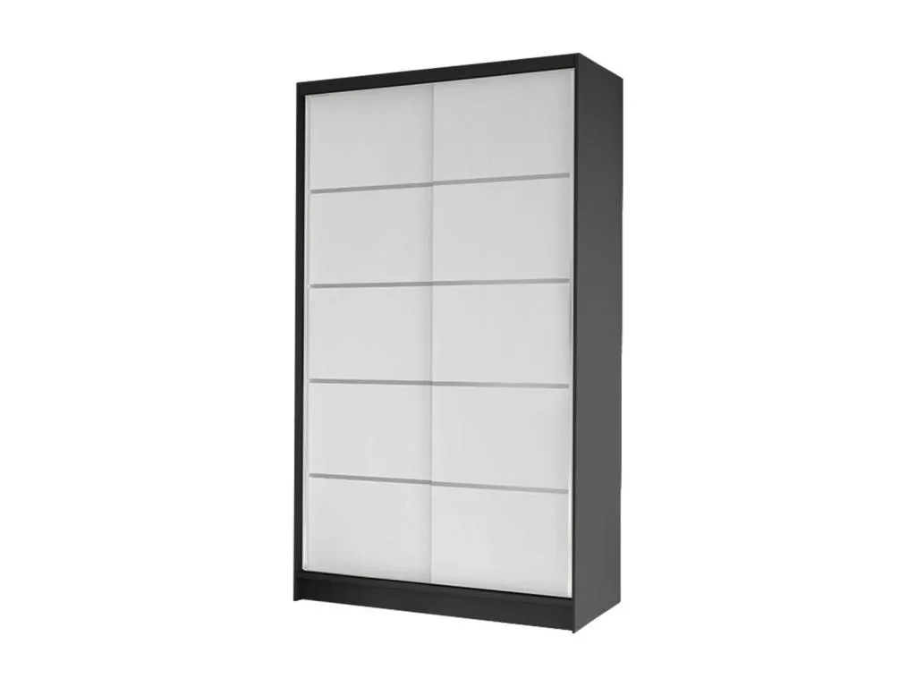 Armario Alkifurniturees 168 Blanco  Negro 200x100x58cm Puertas de armario - Correderas 29233SDGV