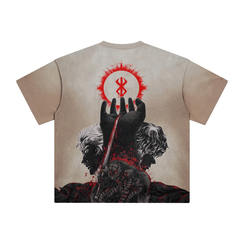 Unisex Anime Inspired Vintage T-Shirt TeeThreads Sustain the Scene with Custom Apparel