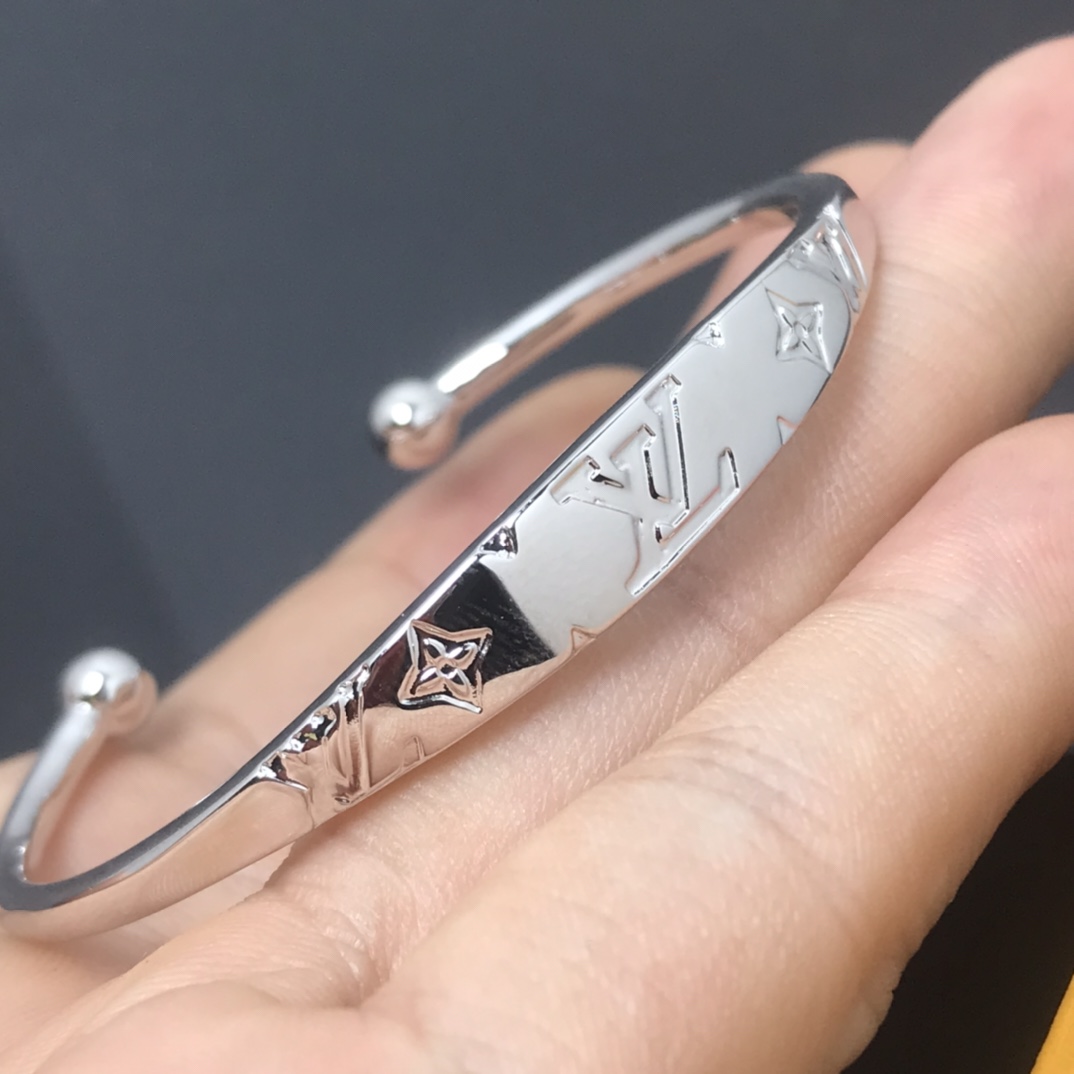 Louis Vuitton Open Cuff Bangle Monogram Bracelet - Original Replica Club