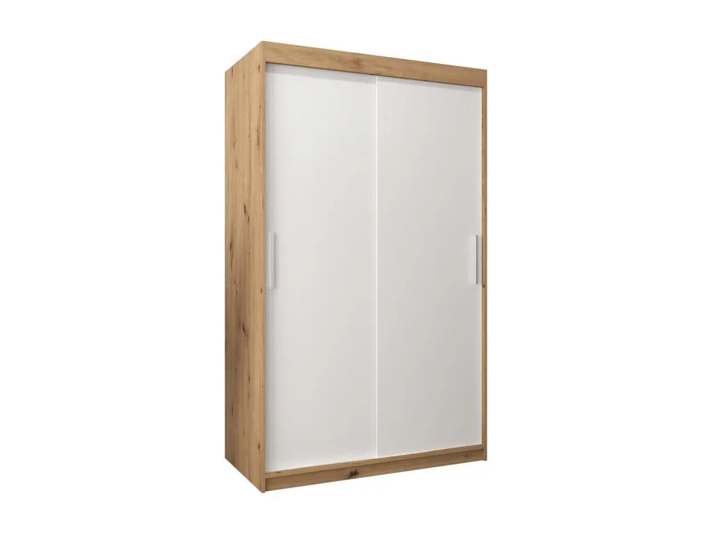 Armario Andreuworldcasa de puertas correderas 200/120/62 2 puertas (artisan/blanco)