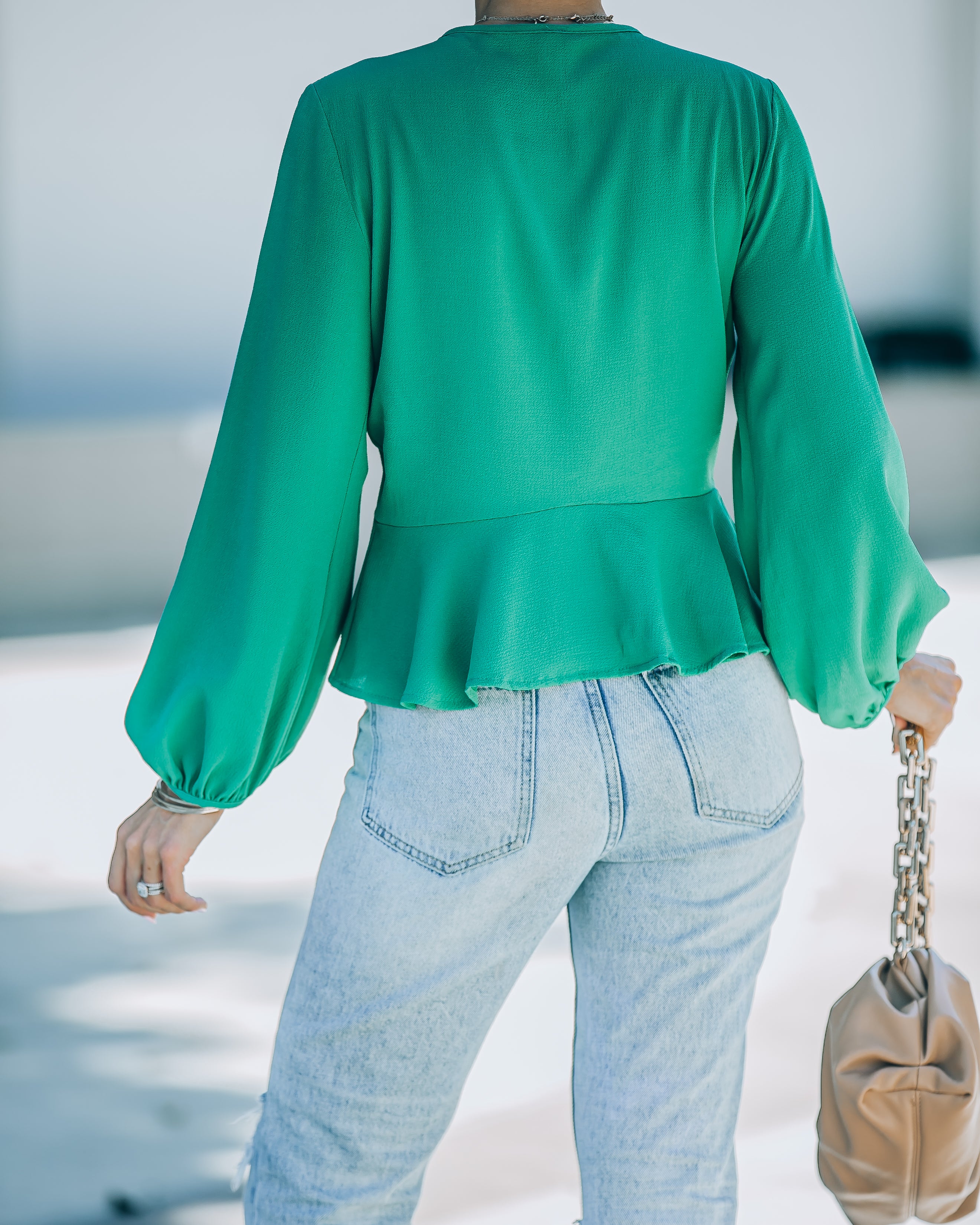 Erica Front Tie Top - Jade - FINAL SALE - Se7enfashion