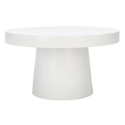 SAFAVIEH Berenice Round Coffee Table - Paper Mache - Dimensions: 31.6" W x 31.6" L x 17.8" H