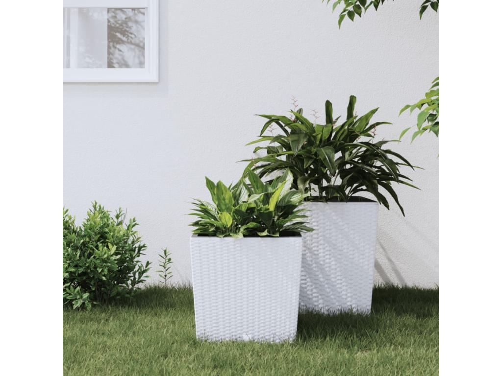 Con interior Decoratodo xtraíble PP ratán blanco 21/32 L