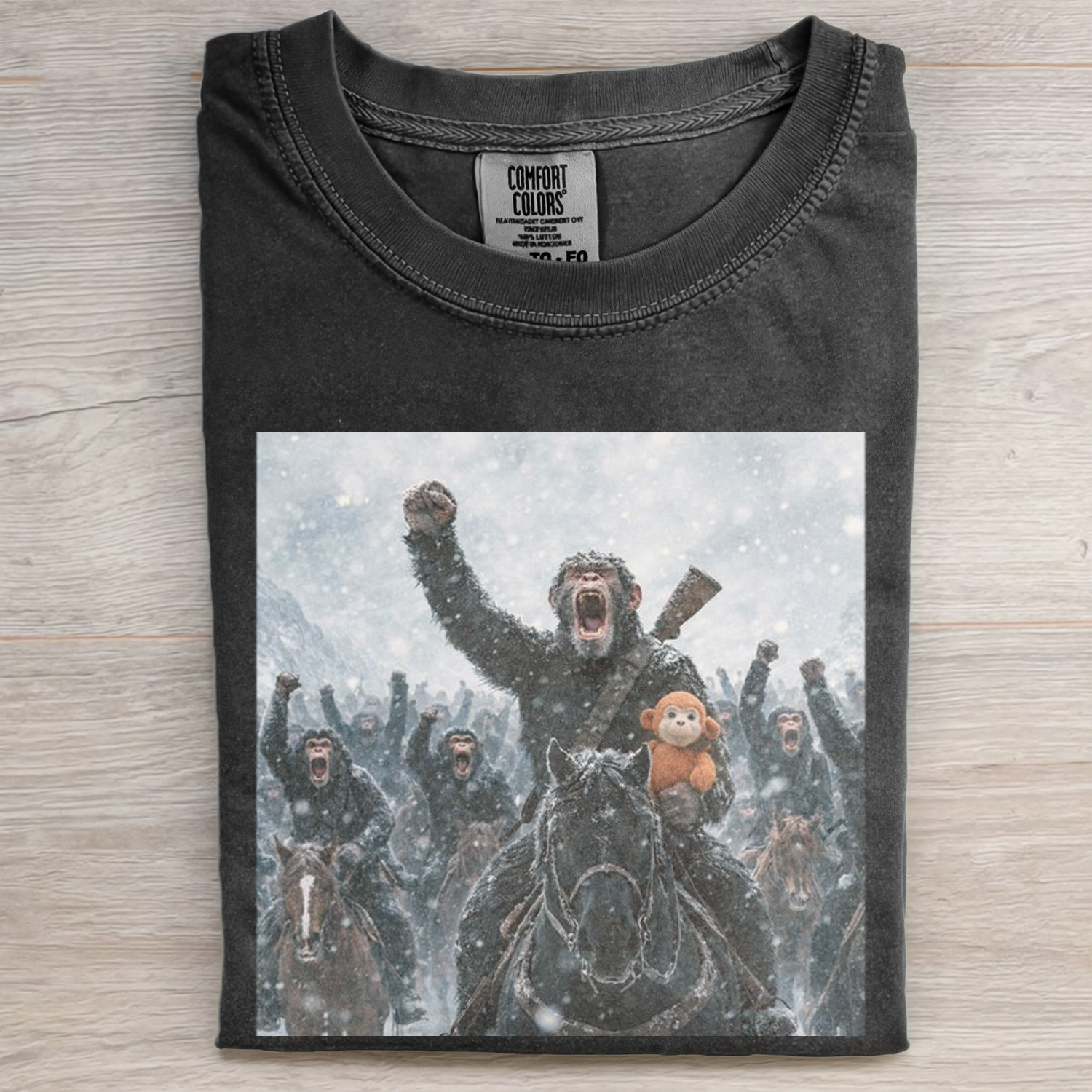 Punch Monkey Meme Graphic T-shirt