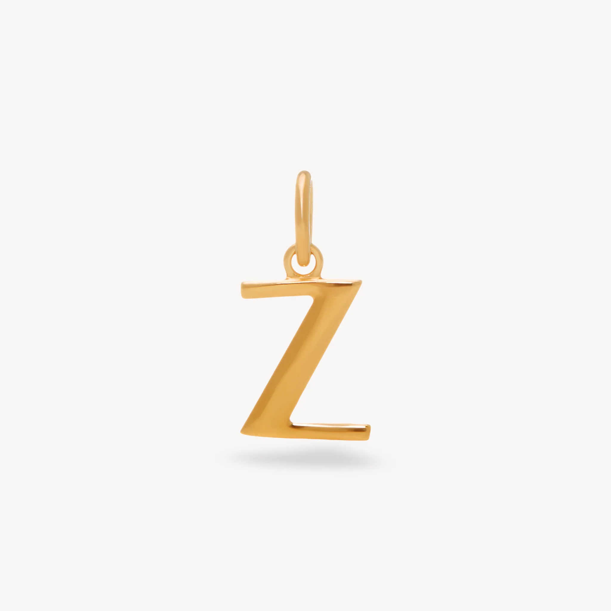 14k Gold Vermeil Letter Charm