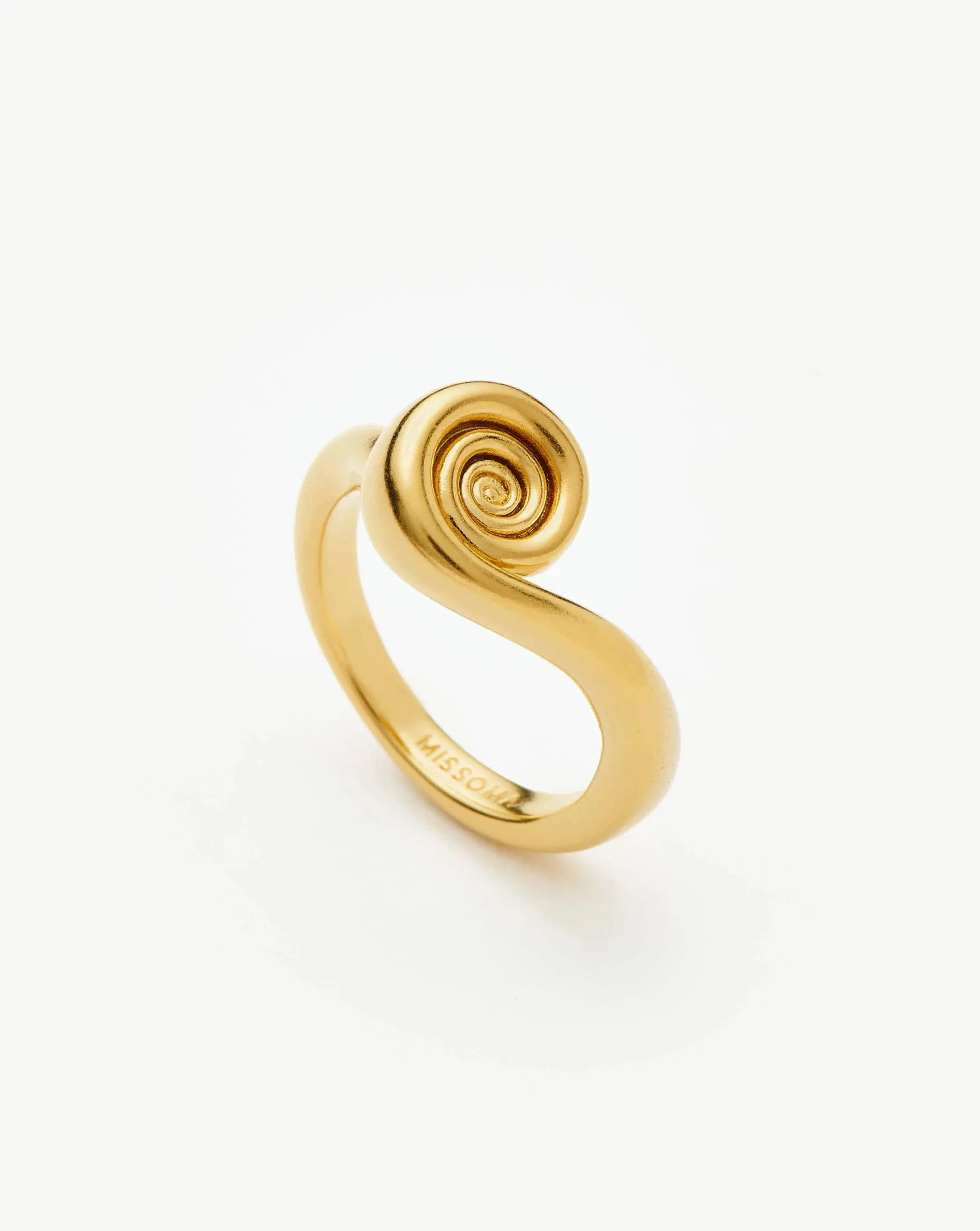 Spiral Stacking Ring | 18ct Gold Plated