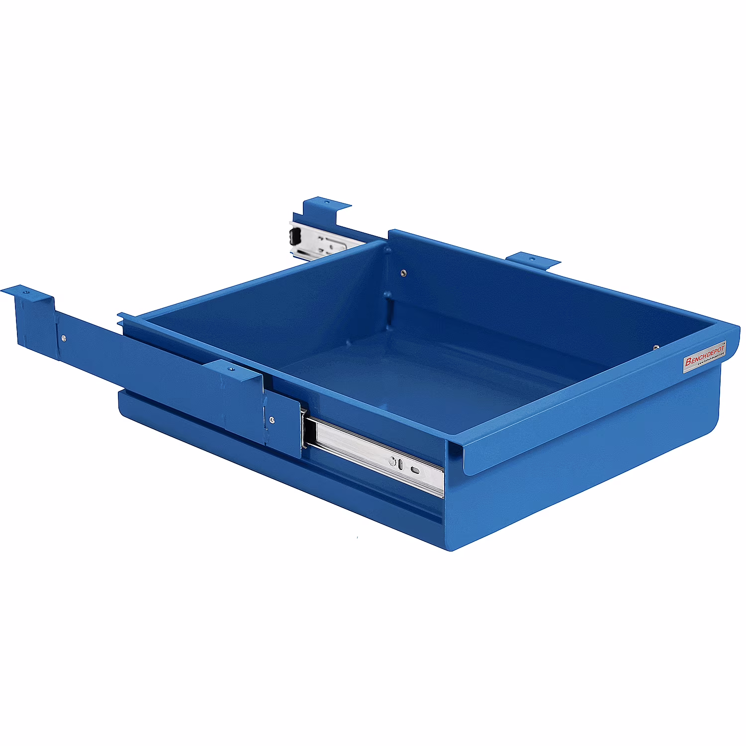 Steel Drawer 4" High with Full Ball Bearing Suspension - 2"High x 14.5" Wide x 17" Length - Blue - image 1