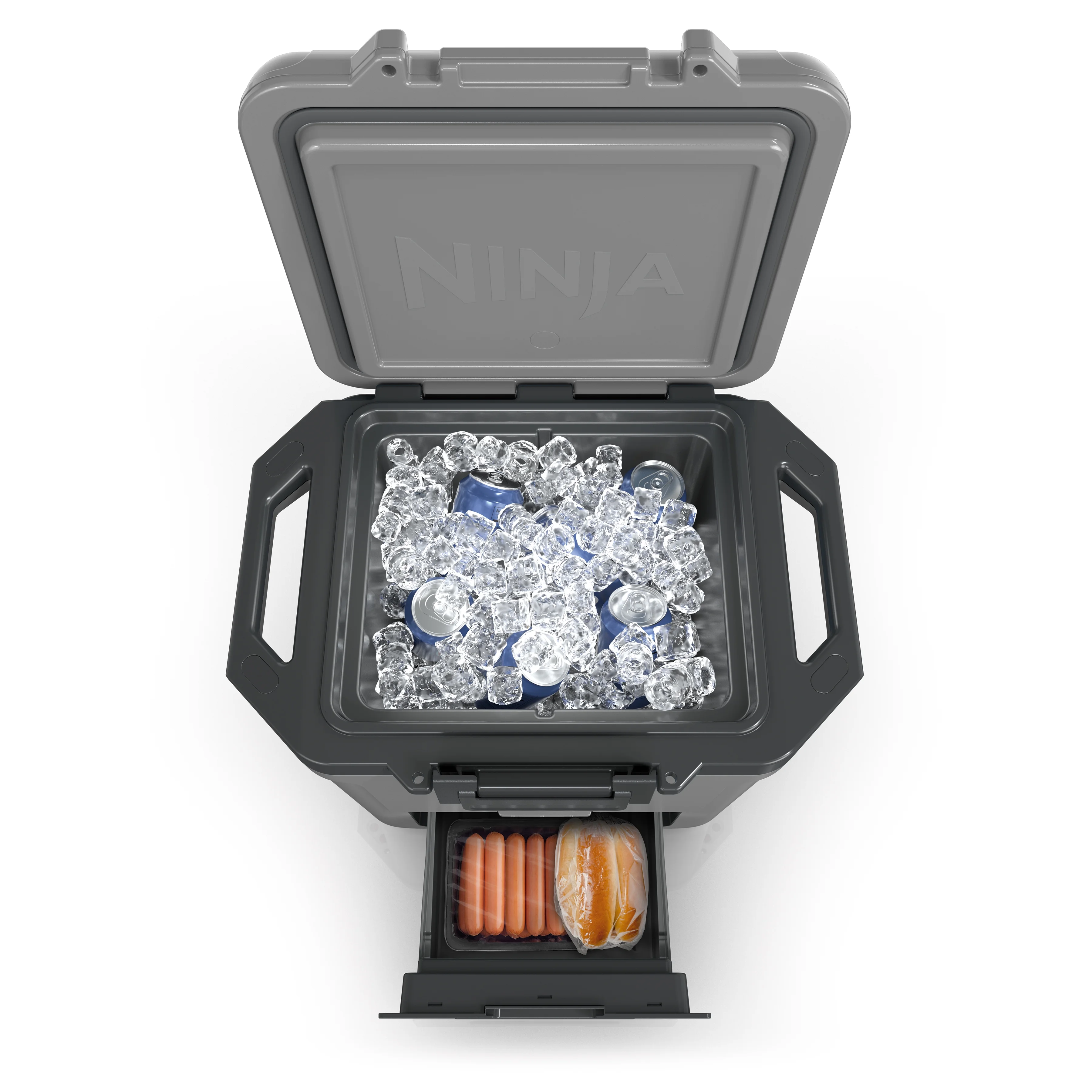 Ninja FrostVault 30qt Hard Cooler with Dry Zone, Ice Chest Cooler, White, FB131WH - Image 20