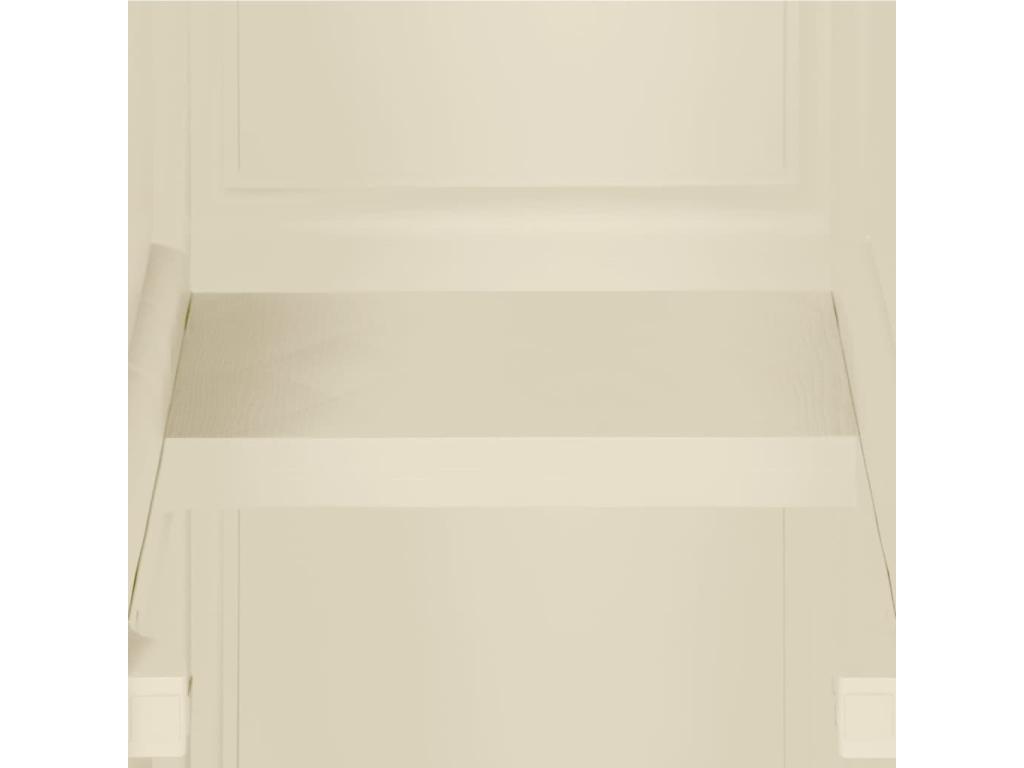 Armario de plástico diseño madera blanco angora 40x43x125 cm