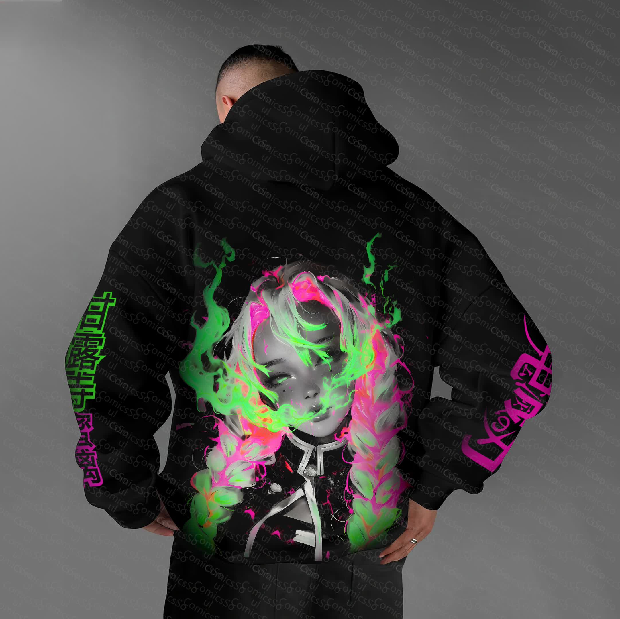 Unisex “Comicssoul” Anime Graphic Streetwear Vintage Hoodie