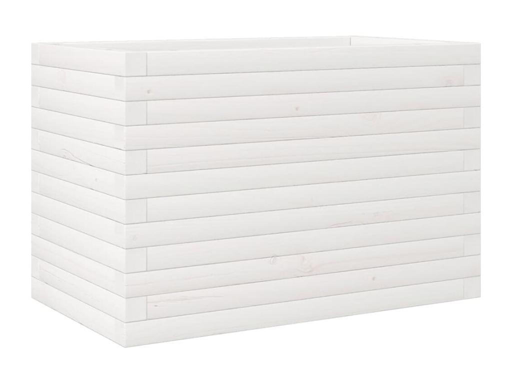 Decoratodo  madera maciza de pino blanco 70x40x45,5 cm