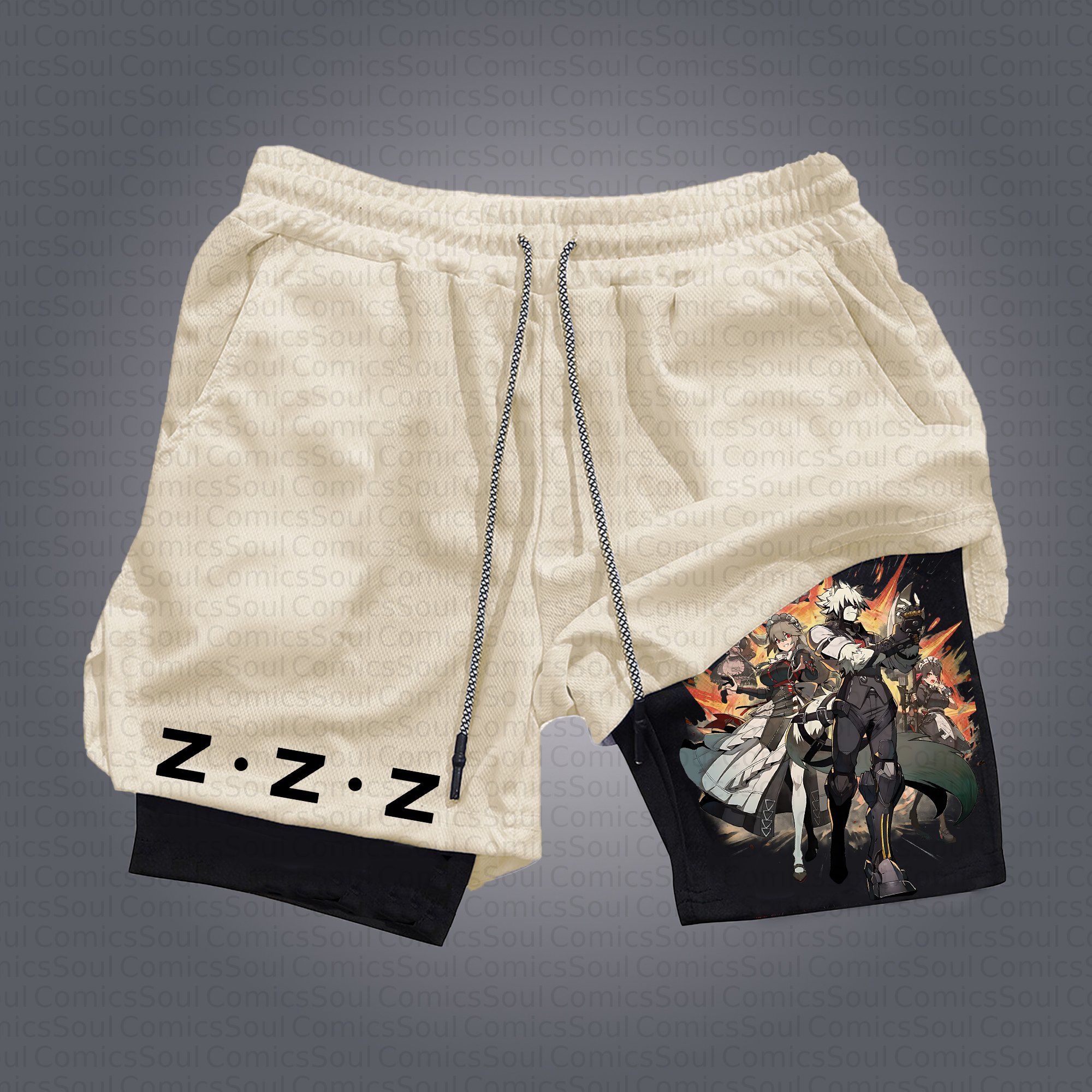 Unisex Casual Anime Streetwear Gym Shorts