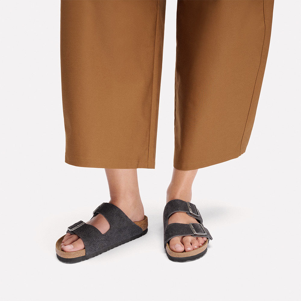 Birkenstock - Sandales Arizona Suede - Charcoal