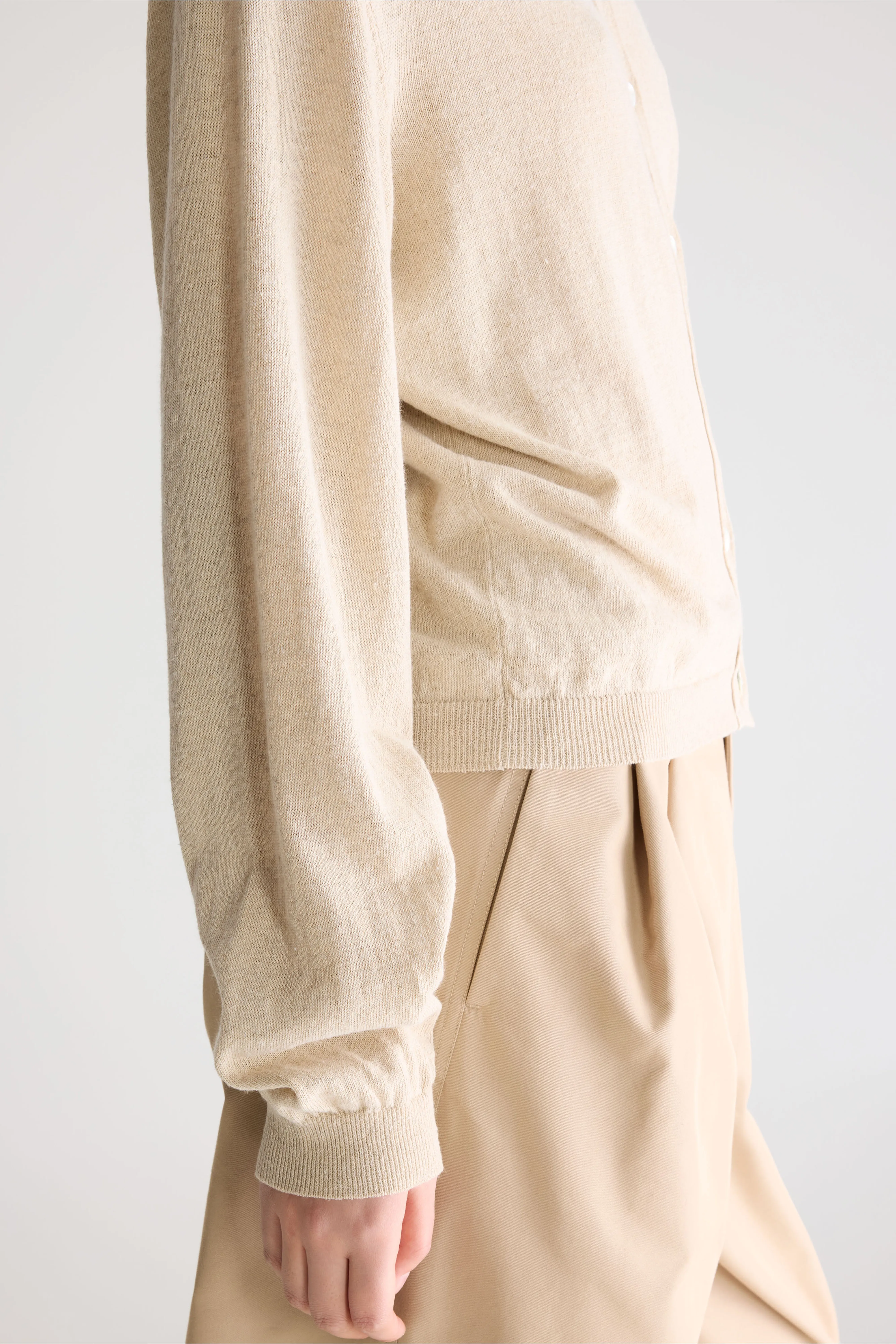 Bellerose North crewneck cardigan (261 / W / OATMEAL)