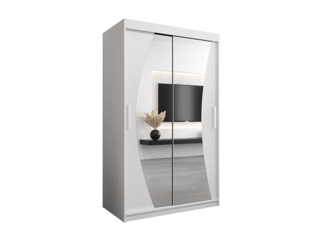 Armario Wave de puertas correderas 200/120/62 2 puertas blanco/blanco