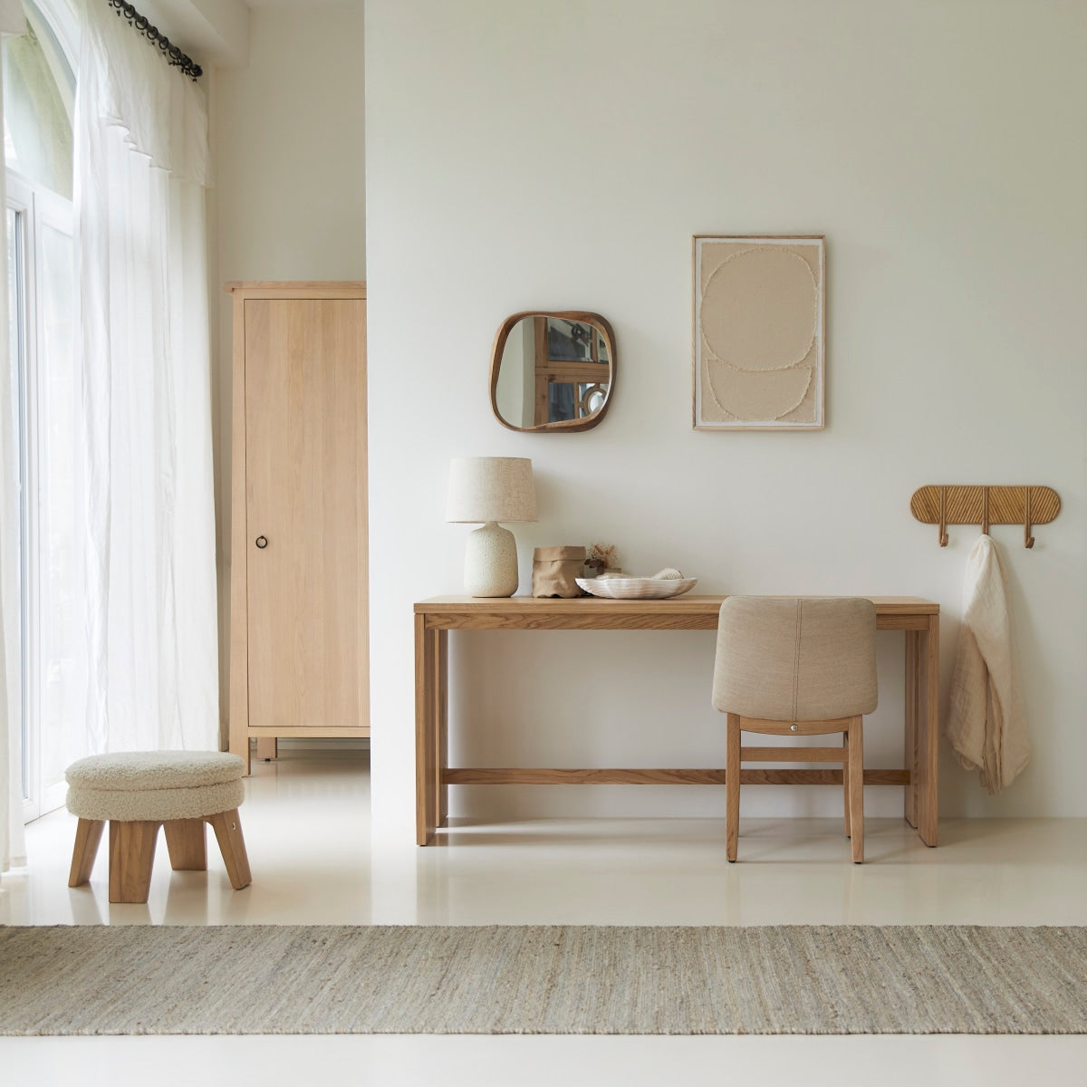 Tikamoon - Bureau Eden van massief eiken 160 cm