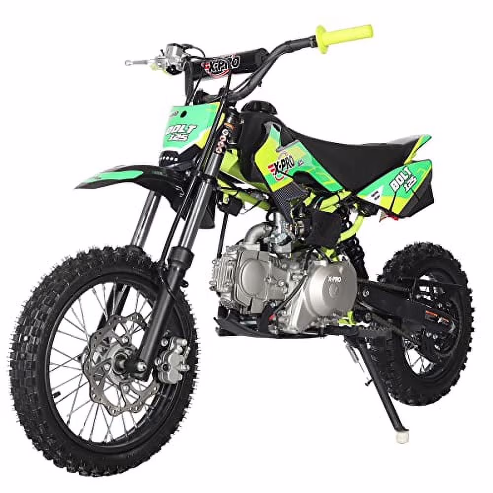X-Pro Brand New Bolt 125cc Gas Pit Dirt Bike, Automatic Transmission E-Start 14