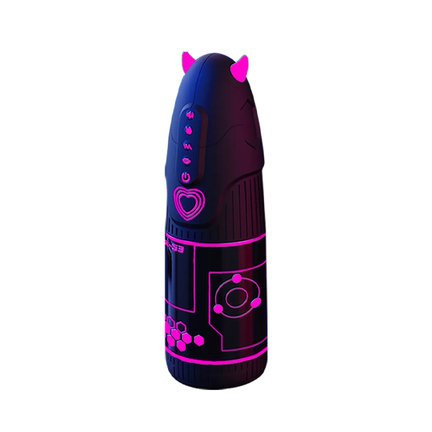 Masturbador inteligente rosa neón con succión potente y diseño ergonómico para adultos. Dr.YUU