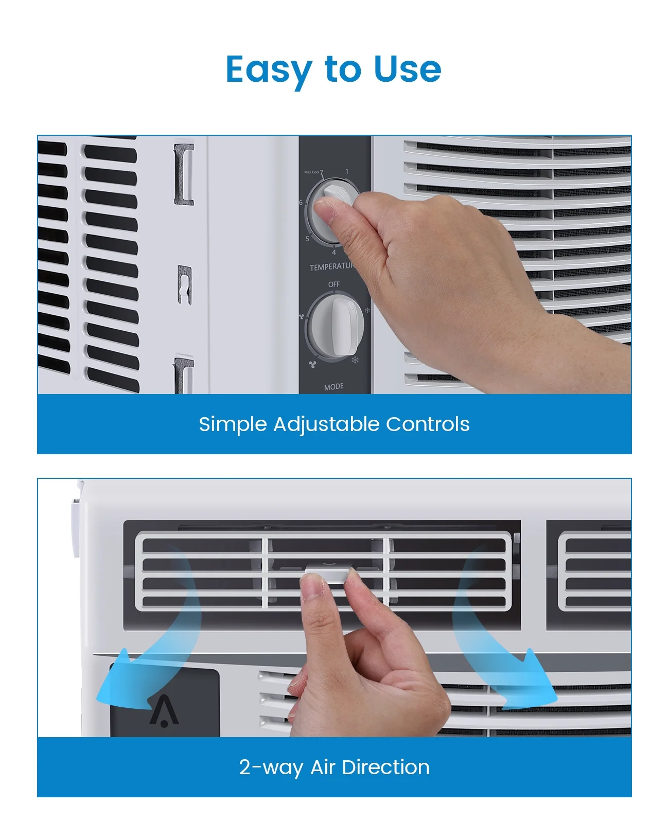 Garvee 5000 BTU Window Air Conditioner,Fast Cooling for Rooms up to 150 Sq. ft,Window Ac Unit with 7 Level Temperature Setting,White - Image 12