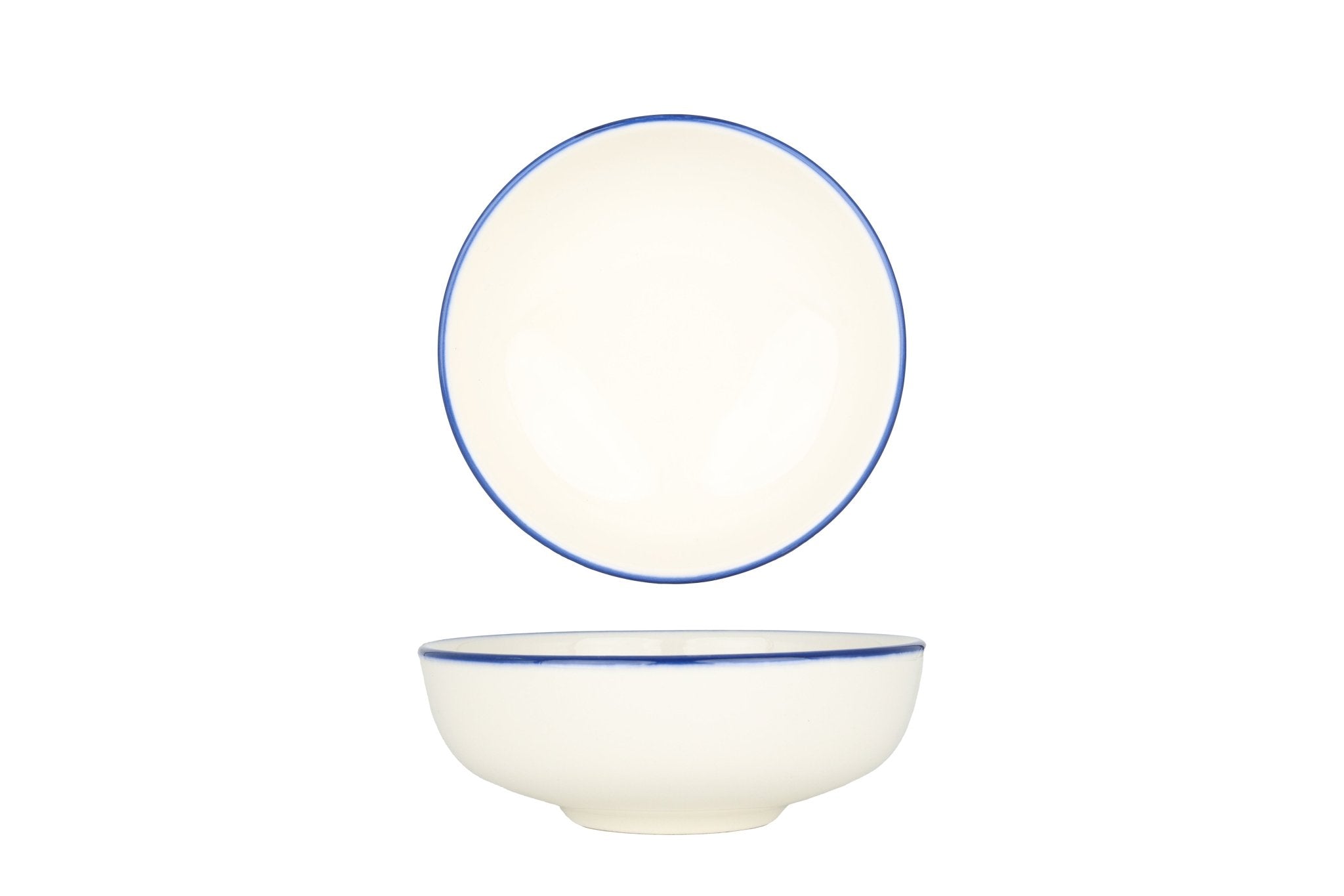 Bonna Kommetje - Linea Blue - Porselein - 14 cm (450cc) - set van 6