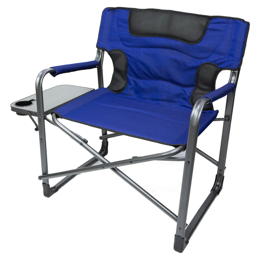 Ozark Trail Camping Director Chair XXL, Blue, Adult, 10lbs - Image 12