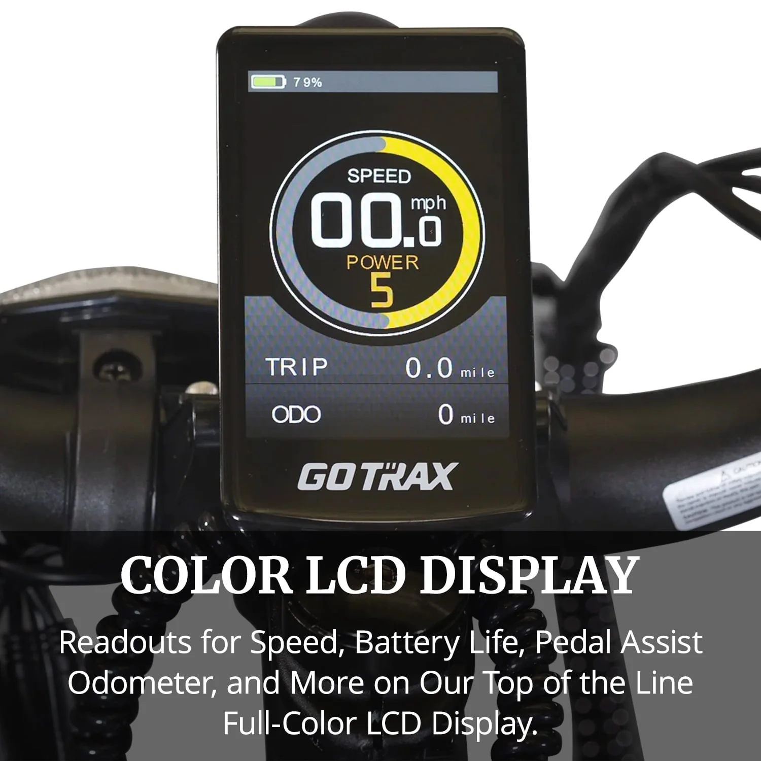 GOTRAX Tundra Electric Bike for Adults, 750W 48V 26" x 4" Fat Tire Adult Dirt Electric Bicycle, 20MPH All Terrain Electric Mountain Bike, Step over, Silver - Image 7