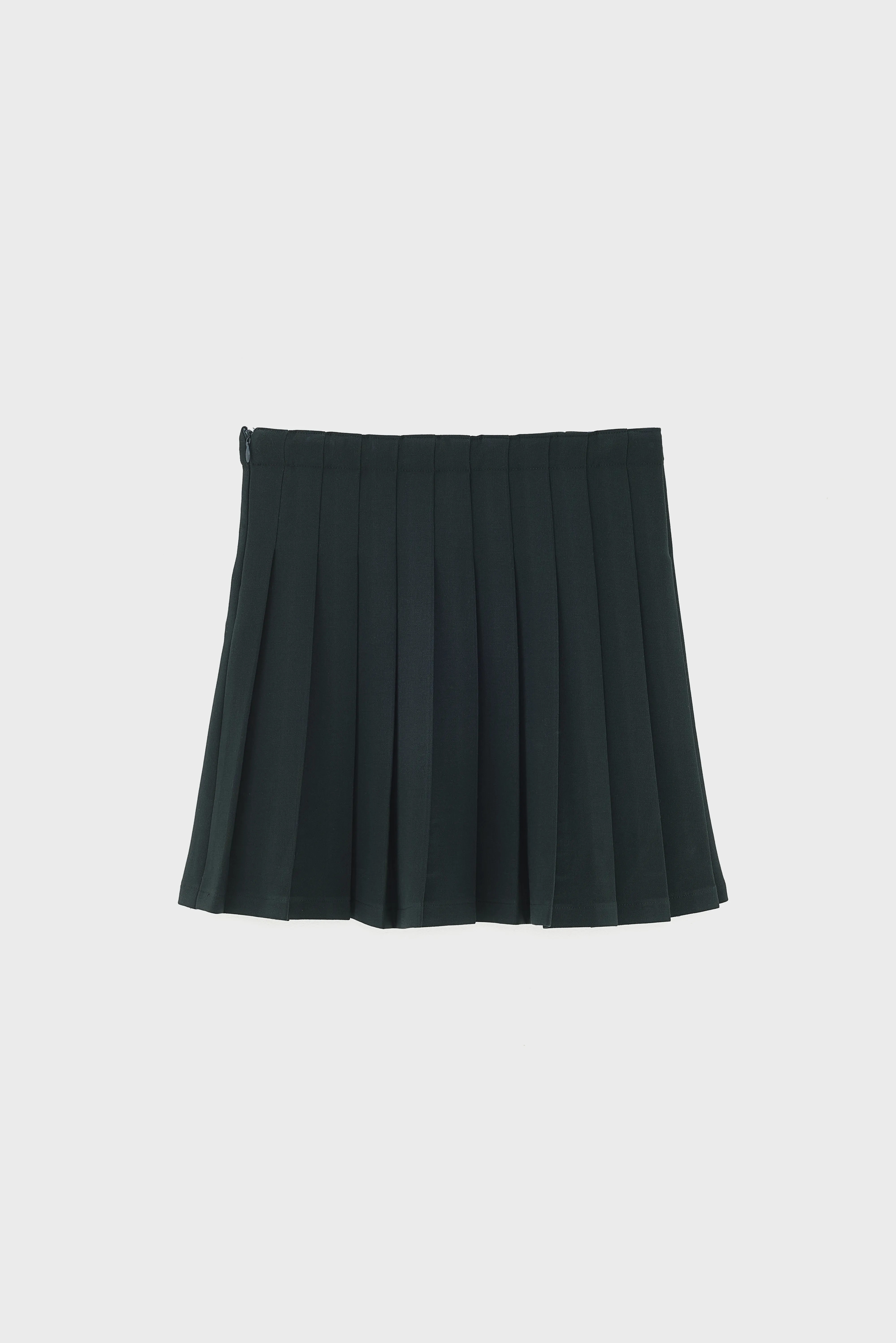 Bellerose Asra forest green pleated mini skirt (242 / G / FOREST)