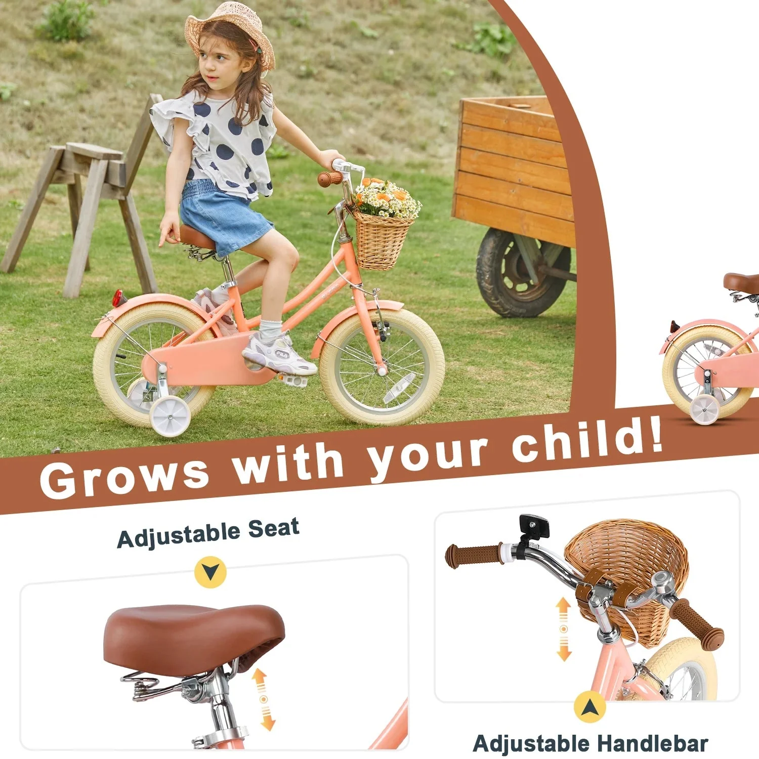Glerc Girls' Kids' Bike, 12 inch, Pink, Ages 2-4 Years - Little Molly - Image 43 Glerc Girls' Kids' Bike, 12 inch, Pink, Ages 2-4 Years - Little Molly - Image 43