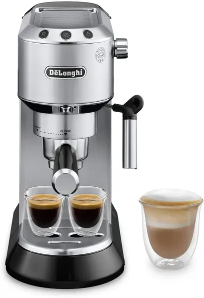 De'Longhi Dedica Espresso Machine with Manual Milk Frother