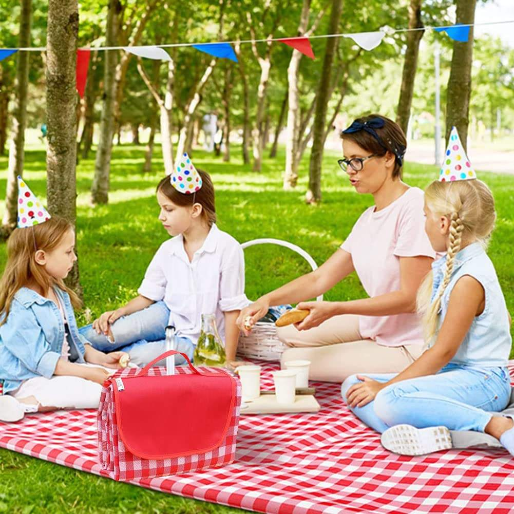 Waterproof Sand Proof Oxford Picnic Blanket, Durable Foldable Portable Outdoor Mat for Travel, Camping, Beach & Picnic