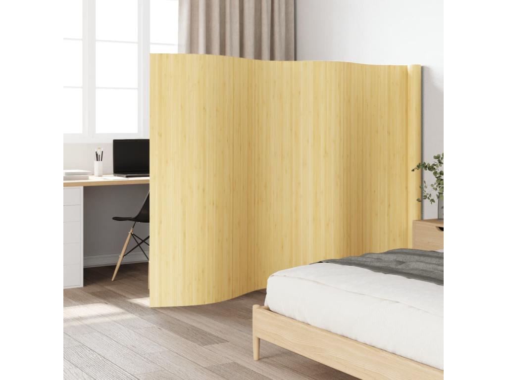 Tabique natural claro 165x600 cm bambú