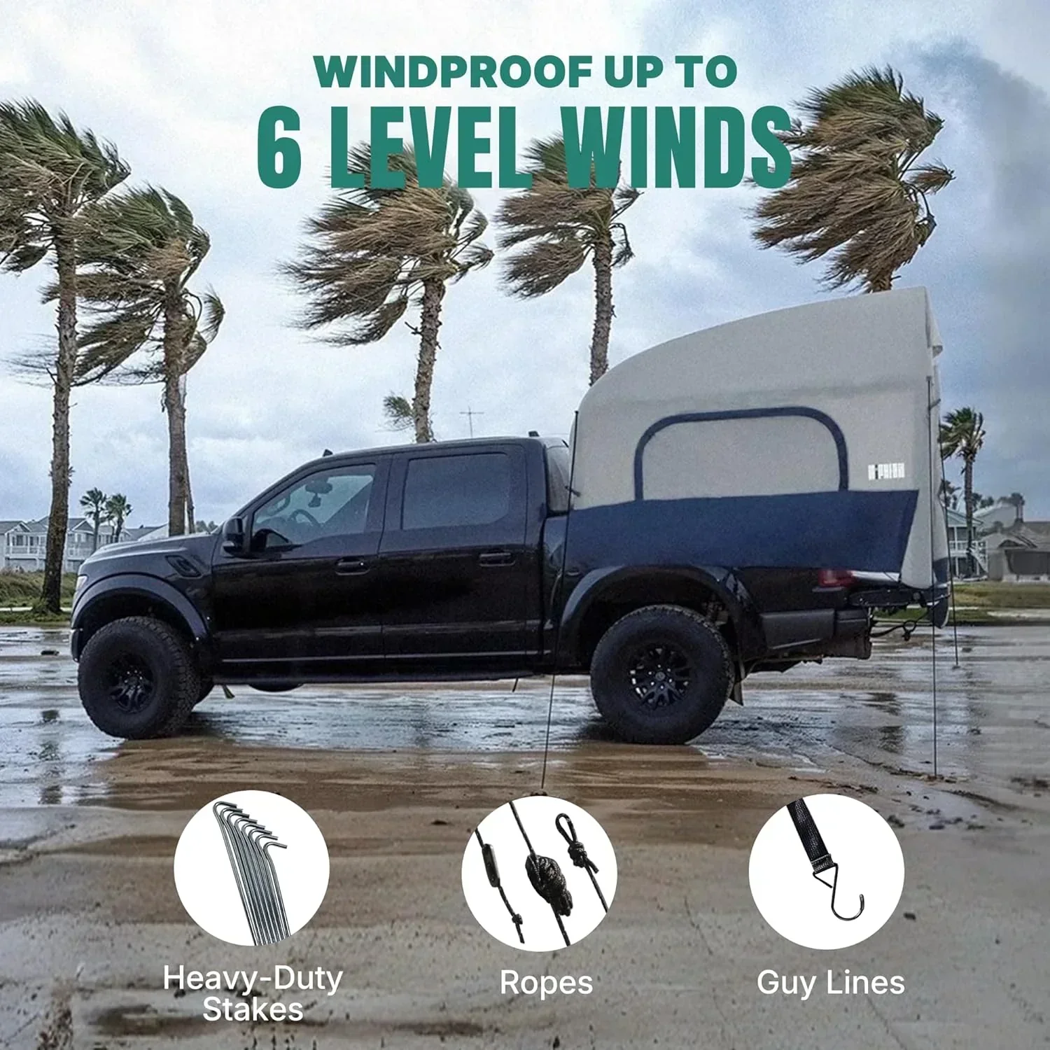 Inflatable Pickup Truck Bed Tent, 3 Person, 5.5ft-8ft - Image 14 Inflatable Pickup Truck Bed Tent, 3 Person, 5.5ft-8ft - Image 14
