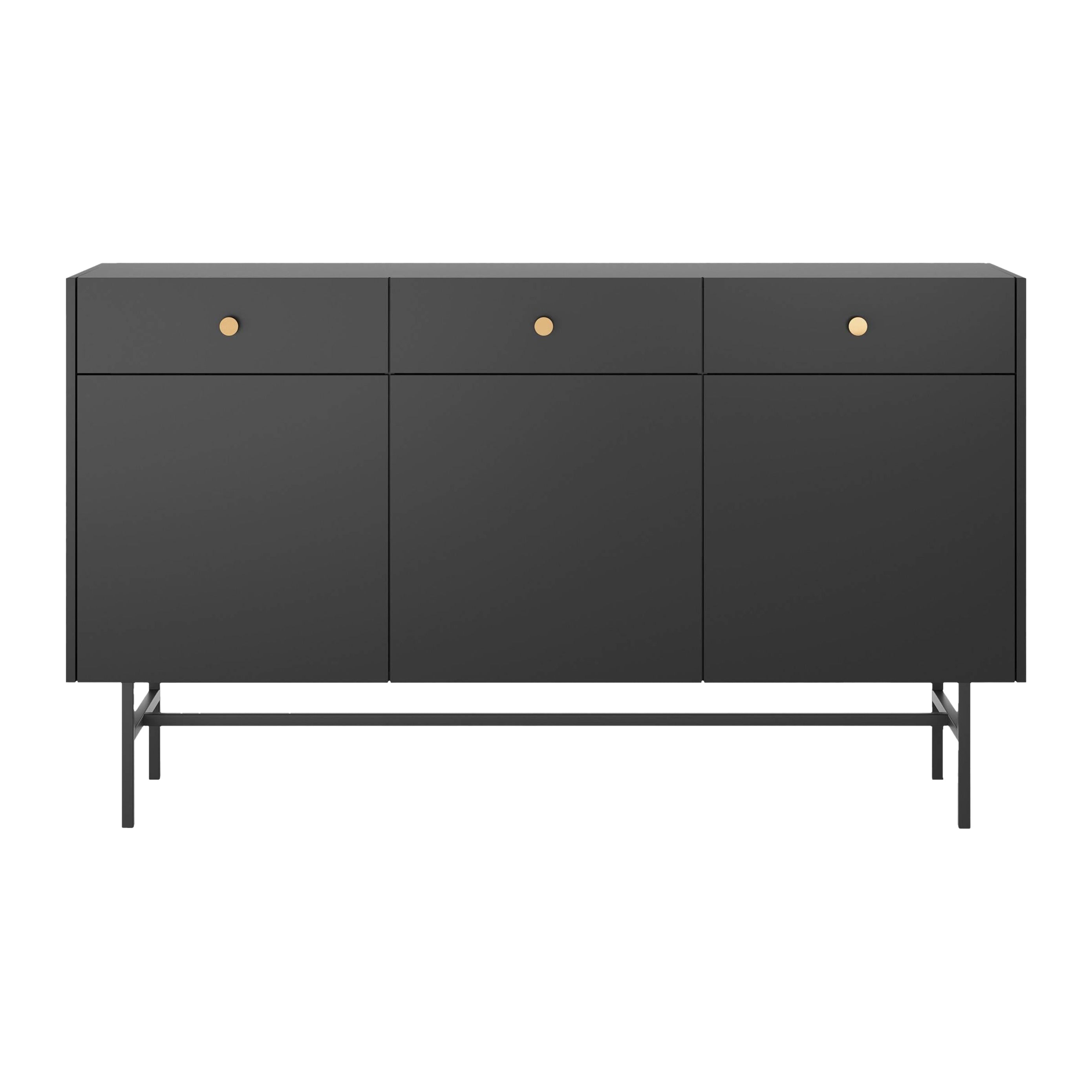 Blokker Scandiva Dressoir 3-deurs - Zwart