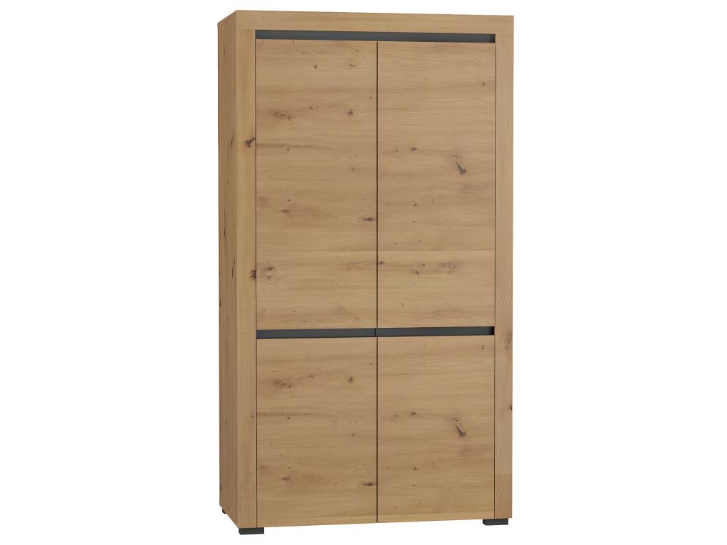 Joliven de dos puertas de la marca Kasla fabricado con madera y con un color anthracita