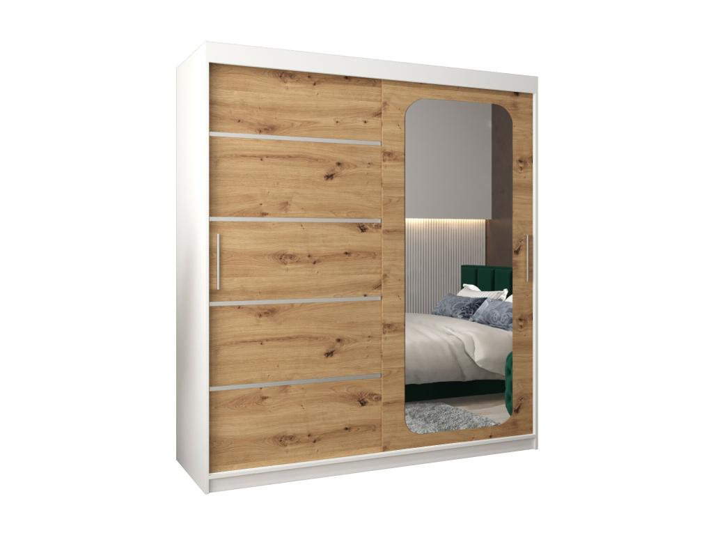 ARMARIO Nestleare V2 DE PUERTAS CORREDERAS 200/180/62 2 puertas blanco/artisan
