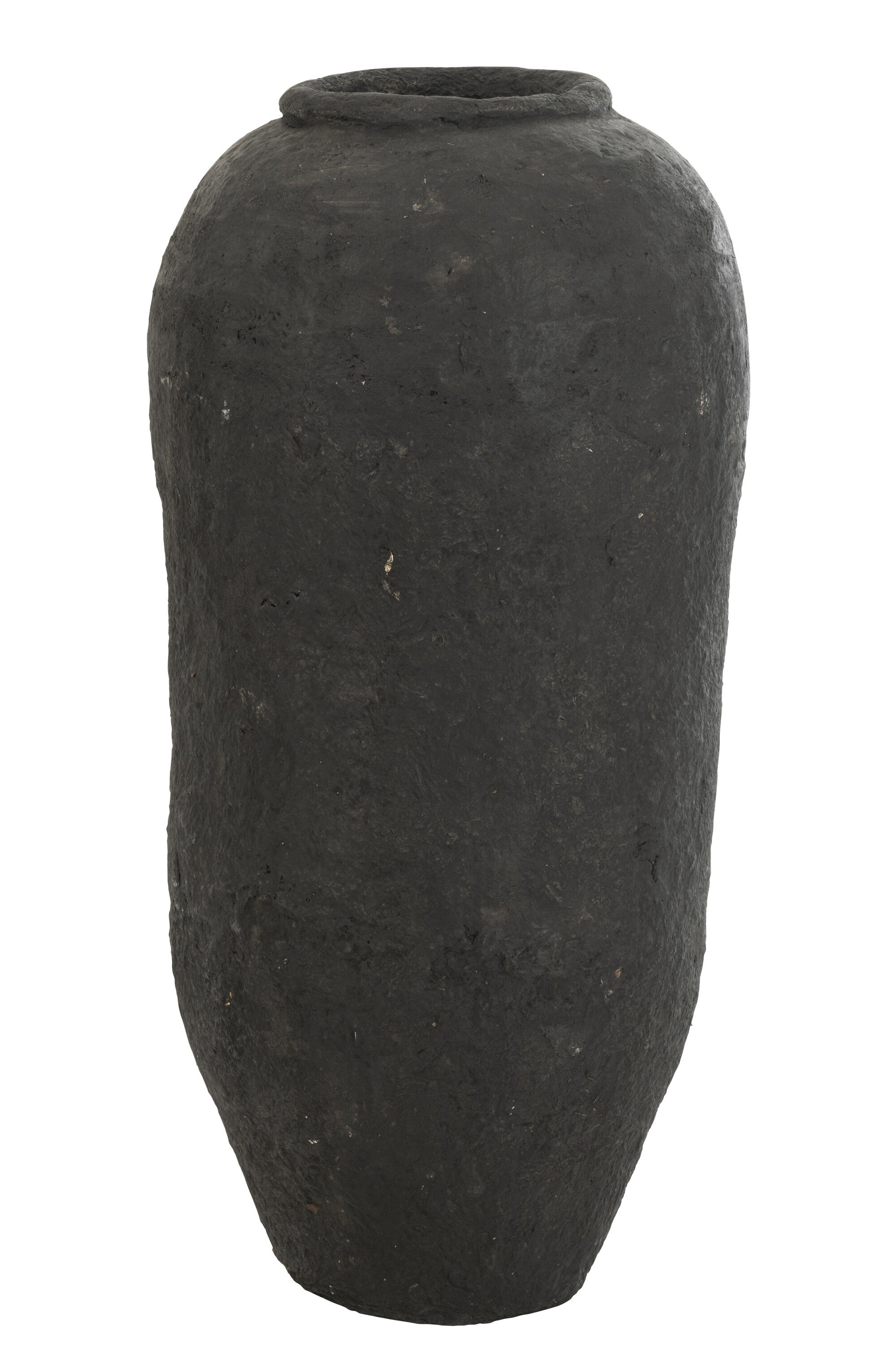 J-Line vaas - papier mache - zwart - large - 99 cm hoog