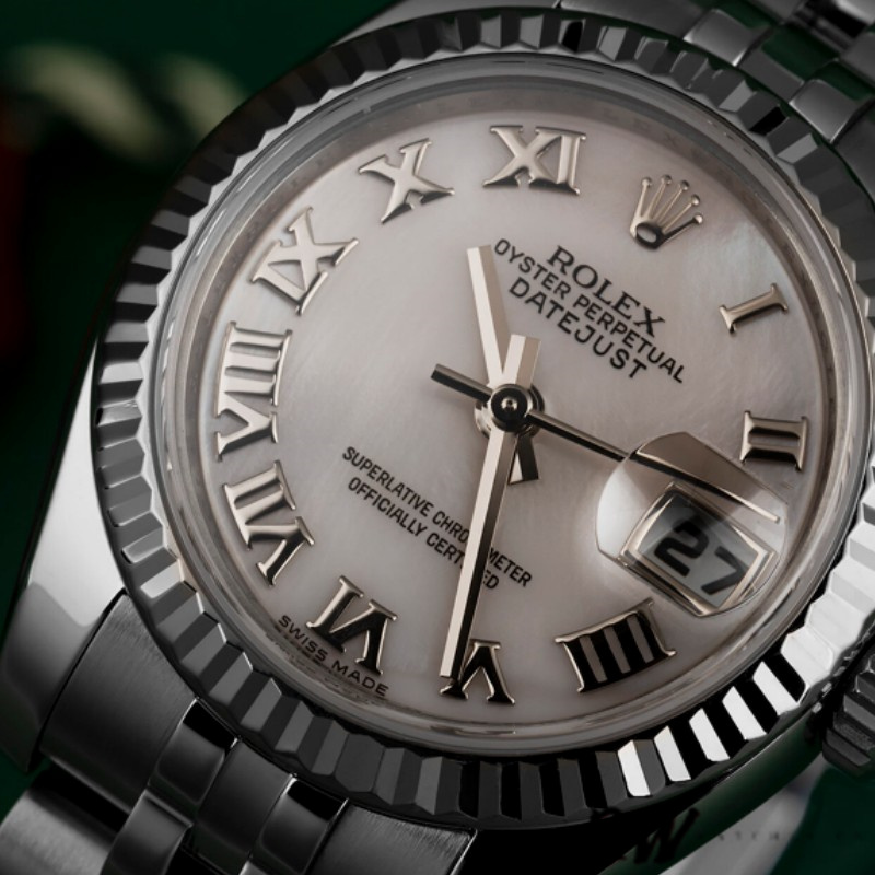 Rolex Datejust 179174 Mother of Pearl Pink Dial Fluted Bezel 26MM Lady Replica Watch