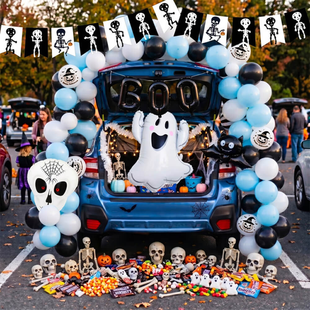 Halloween Balloon Arch and Backdrop Kit - Image 3 Halloween Balloon Arch and Backdrop Kit - Image 3