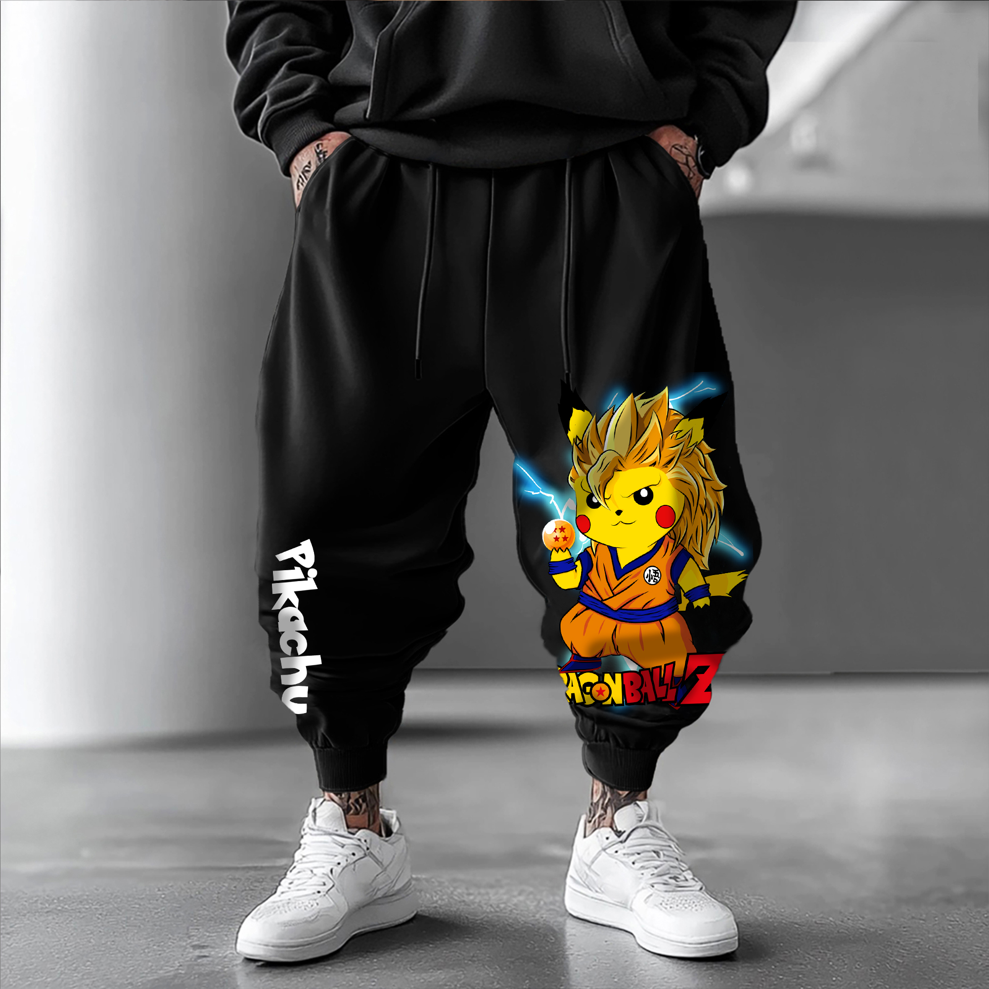 Unisex Anime Inspired Vintage Pants丨Pikachu X Comicssoul
