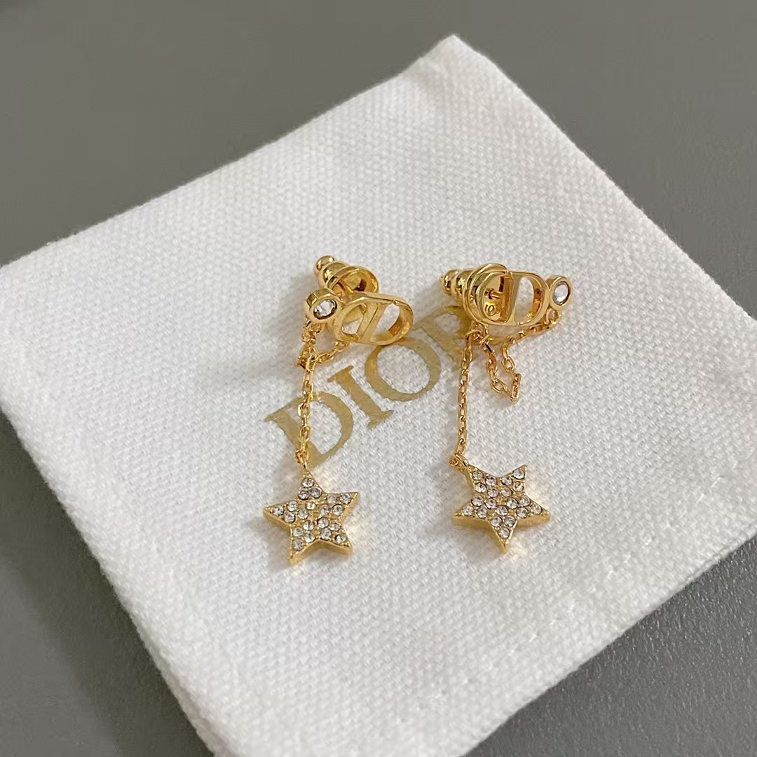 Dior Star Drop Earrings - Original Replica Club