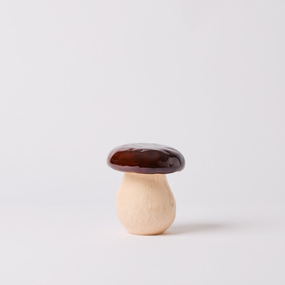Boîte champignon en faïence
