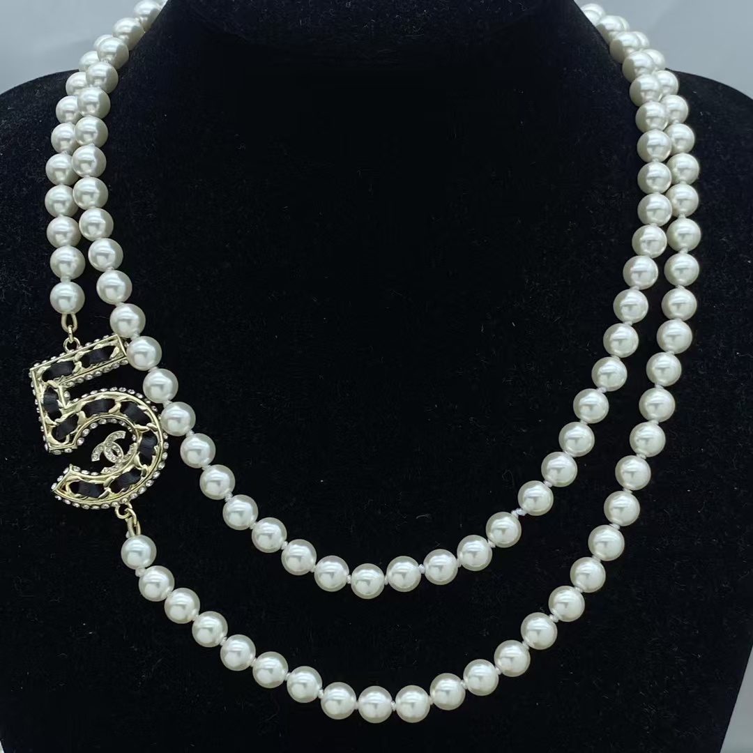 Chanel Two Rows NO.5 Pearl Necklace - Original Replica Club